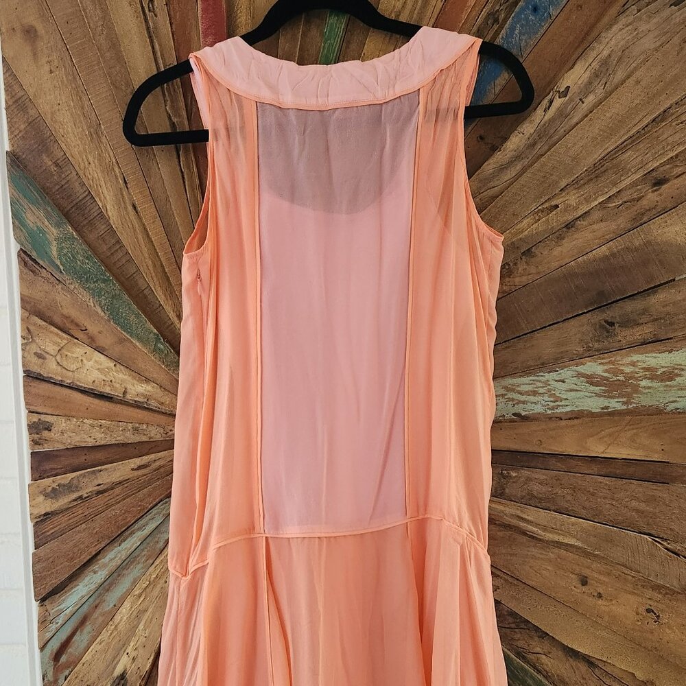 Sundance Boho Shirred Front Drop Waist Orange Gra… - image 7